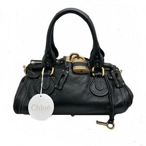 Chloe Paddington Tote Bag Calfskin Black